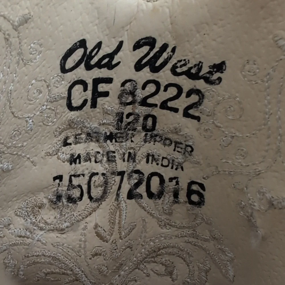 Old West Childrens Embroidered Western Cowboy Cowgirl Country Boots size 120